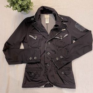 Diesel blue-grey military/utility styled blazer